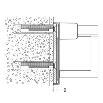 Avenarius Free Living Befestigungs-Set für Stützklappgriffe