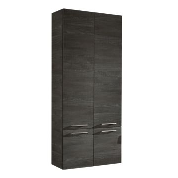 Badea Ergänzungsmöbel Hochschrank 70 cm, 4 Türen, 4 Glaseinlegeböden
