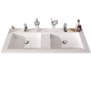 b collection b straight Mineralguss Doppelwaschtisch 120 cm