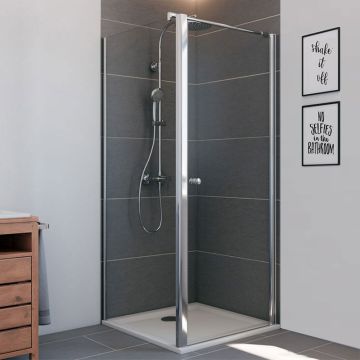 Breuer Elana 6 Drehtür mit Seitenwand Anschlag rechts