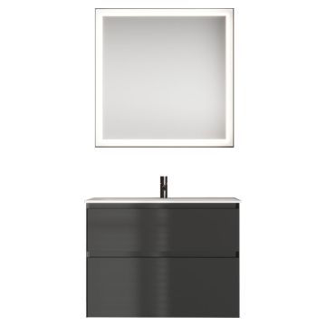 Burgbad Accura Badmöbel Set 82 cm