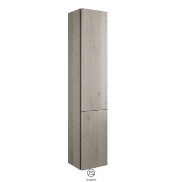 Burgbad Badu Hochschrank - 35 cm, 1 Tür, 1 Wäschekippe