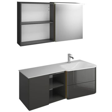 Burgbad Badu Badmöbel Set 3-3 - 122 cm