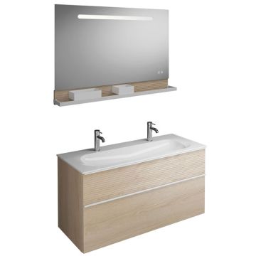 Burgbad Fiumo Badmöbel Set 16 - 122 cm