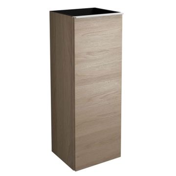 Burgbad Fiumo Highboard 35 cm - Schwarz/Eiche
