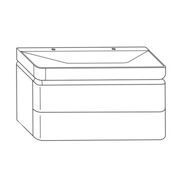 Burgbad b.me Waschtisch mit Unterschrank - 120 cm