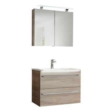 Fackelmann Luxor Badmöbel Set 4 - 80 cm Steinesche