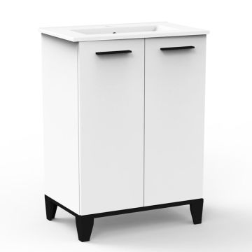 Fackelmann TE-A Waschtisch mit Unterschrank - 61,2 cm