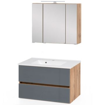 Held Möbel Helsinki Badmöbel Set 80 cm