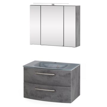 Held Möbel Stockholm Badmöbel Set 4 - 80 cm