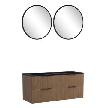 Held Möbel Glasgow Badmöbel Set - 120 cm, 2 Flächenspiegel