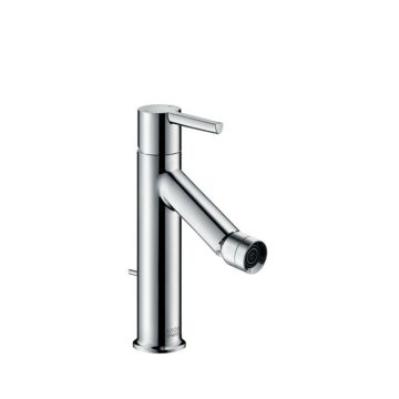 Axor Starck Bidetarmatur mit Hebelgriff und Zugstangen-Ablaufgarnitur