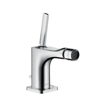 Axor Citterio Bidetarmatur mit Pingriff und Zugstangen-Ablaufgarnitur