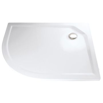 HSK Duschwanne Viertelkreis-Duschwanne 90x80, superflach, Acryl