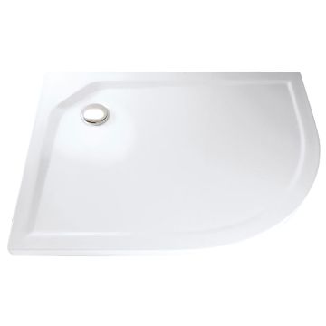 HSK Duschwanne Viertelkreis-Duschwanne 75x90, superflach, Acryl