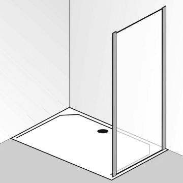 HSK Solida Seitenwand 100 cm Skizze