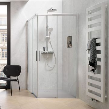 HSK Favorit Dusche mit Eckeinstieg - Gleittüren - bodenfrei