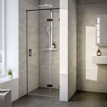 HSK Atelier Plan Pur Duschtür für Nische - AP.204 - Drehtür an Nebenteil