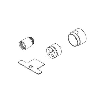 HSK Shower und Co Verlängerungen - 25 mm passend für Unterputz-Einhebelmischer A