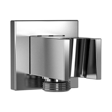 HSK Shower und Co Wandanschlussbogen Eckig mit integriertem Handbrausehalter