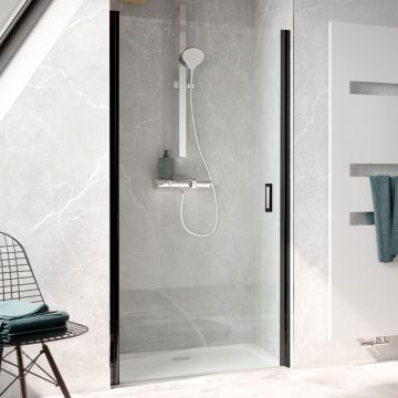 HSK Exklusiv 2.0 Duschtür für Nische Schwarz-matt