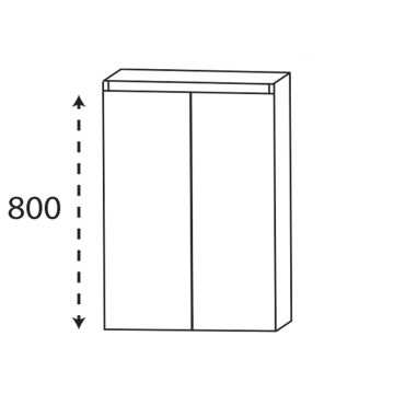 Laguna Highline 100 Highboard - 60 cm Skizze