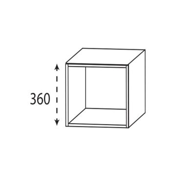 Laguna Highline 100 Plattenunterschrank - 30 cm Skizze
