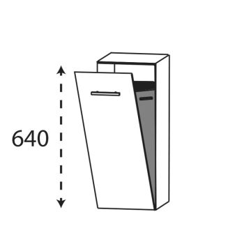 Laguna Ergänzungsschrank Highboard - 30 cm Skizze