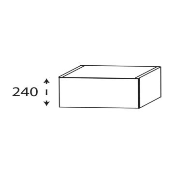 Laguna Platino 2.0 Unterschrank - 90 cm Skizze
