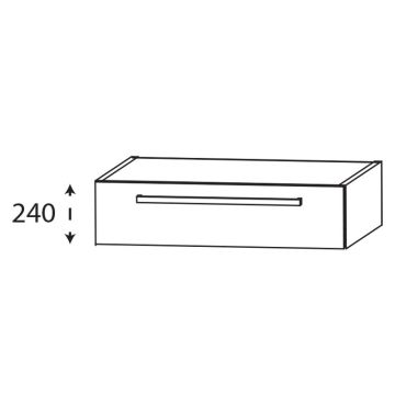 Laguna Platino 2.0 Waschtischunterschrank - 70 cm Skizze