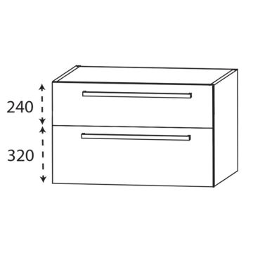 Laguna Platino 2.0 Waschtischunterschrank - 90 cm