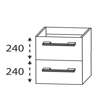 Laguna Reflex Unterschrank - 60 cm Skizze