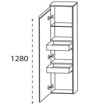 Laguna Highline 250 Mittelschrank - 42,5 cm Skizze