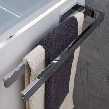Laguna Zubehör Handtuchhalter - chrom glänzend, zweiarmig