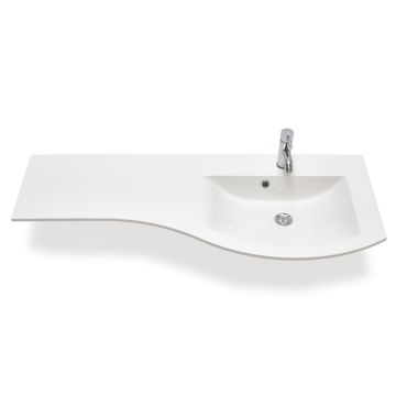 Marlin Bad 3280 Möbelwaschtisch - 121 cm Ablage links