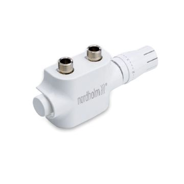 Nordholm Twin Reg Genesis, Weiß, inkl. Thermostatkopf für beidseitigen Anschluß