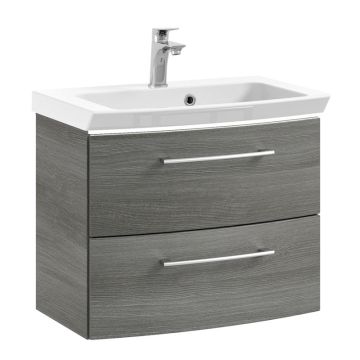 Pelipal Cassca Mineralmarmor-Waschtisch mit Unterschrank 62 cm