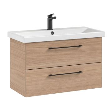 Pelipal Pineo Keramikwaschtisch mit Unterschrank 80 cm