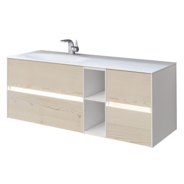 Pelipal Serie 6010 Waschtisch mit Unterschrank Set 133 cm