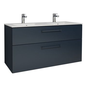 Pelipal Serie 6110 Doppelwaschtisch mit Unterschrank Set 121 cm