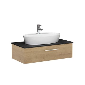 Pelipal PCON Aufsatzbecken mit Waschtischplatte und Unterschrank 92 cm