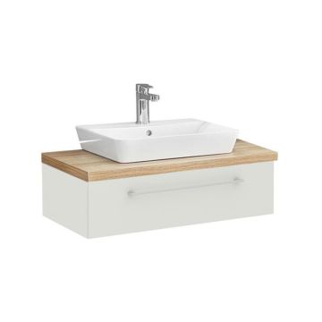 Pelipal PCON Aufsatzbecken mit Waschtischplatte und Unterschrank 92 cm