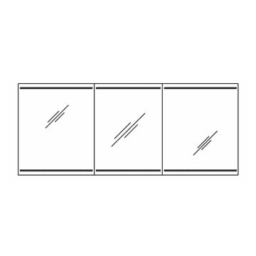 Pelipal PCON Spiegelschrank 168 cm Skizze