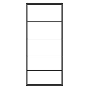 Pelipal PCON Midischrankregal 60 cm Skizze
