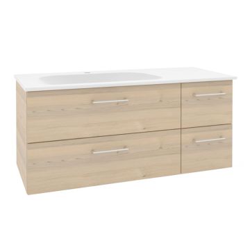 Pelipal PCON Mineralmarmor-Waschtisch mit Unterschrank 107 cm