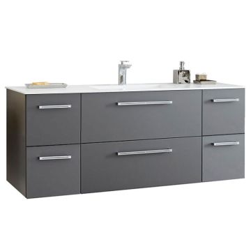 Pelipal PCON Krion-Waschtisch mit Unterschrank 136 cm