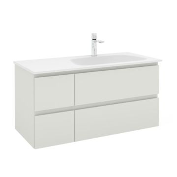 Pelipal PCON Mineralmarmor-Waschtisch mit Unterschrank 107 cm