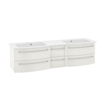 Pelipal PCON Doppelwaschtisch mit Unterschrank 187 cm