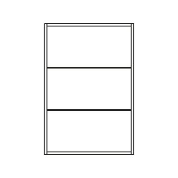 Pelipal PCON Wandschrankregal 60 cm Skizze