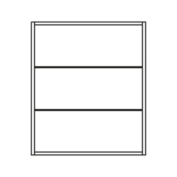 Pelipal PCON Wandschrankregal 60 cm Skizze